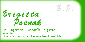 brigitta psenak business card